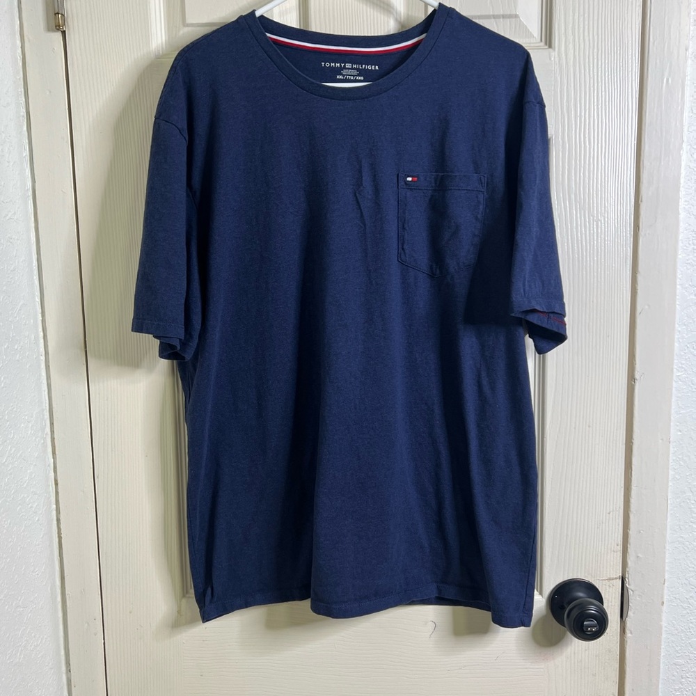 XXL Tommy Hilfiger Men's Dark Blue Short Sleeve Tee